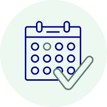 Icon image of a calendar