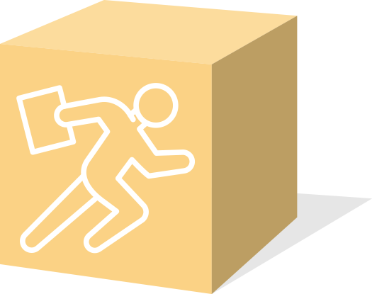 Gold cube icon