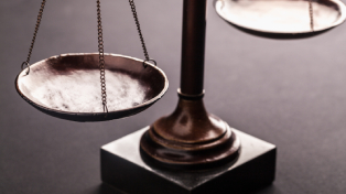 Brass weighing scales