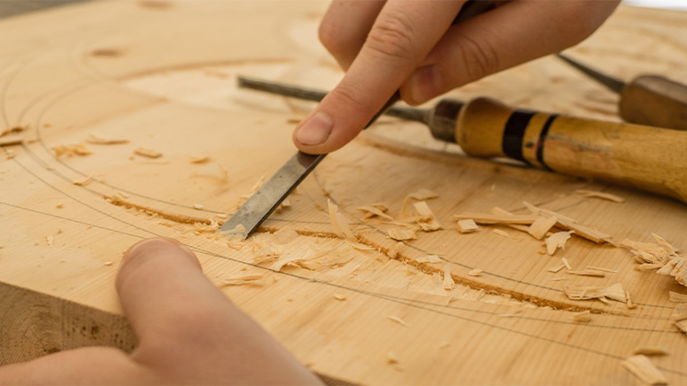 hand carving wooden furniture