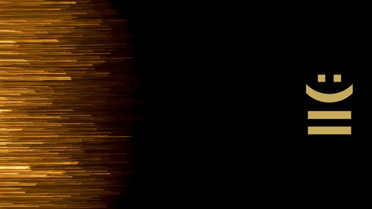 Gold IIC logo on black background