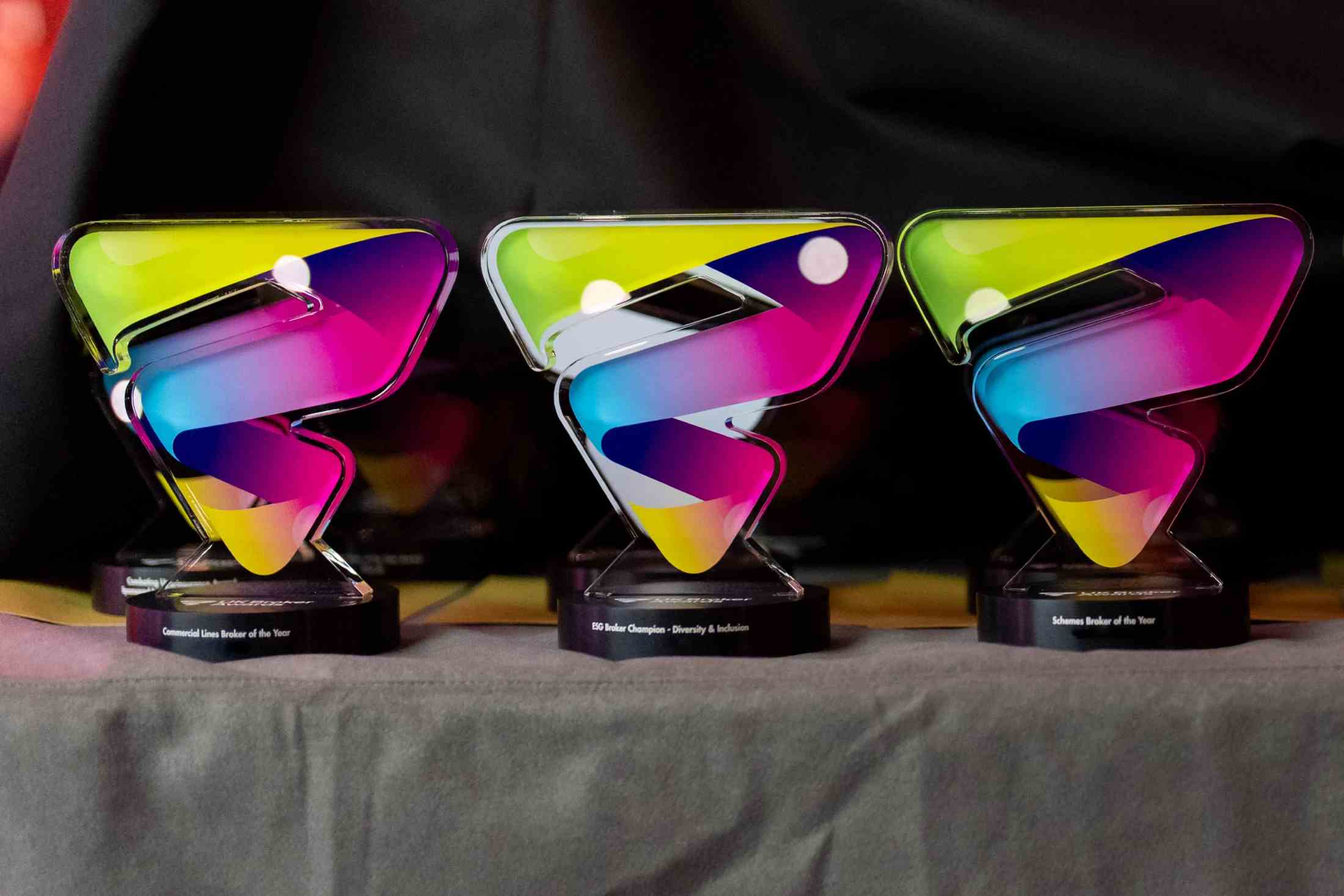 Insurance Age UK Broker Awards winners trophies
